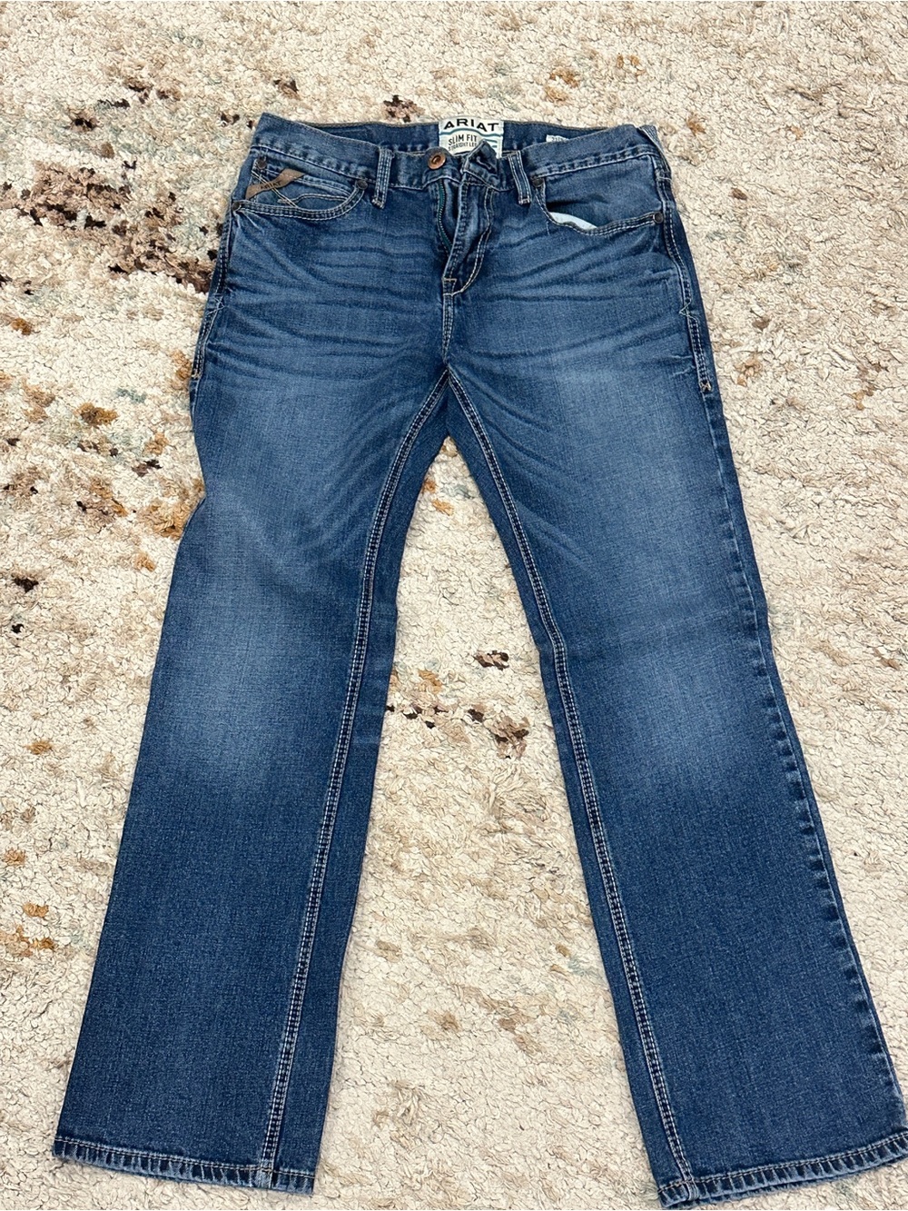 Ariat Men's M7 Blue Straight-Leg Jeans 32/32